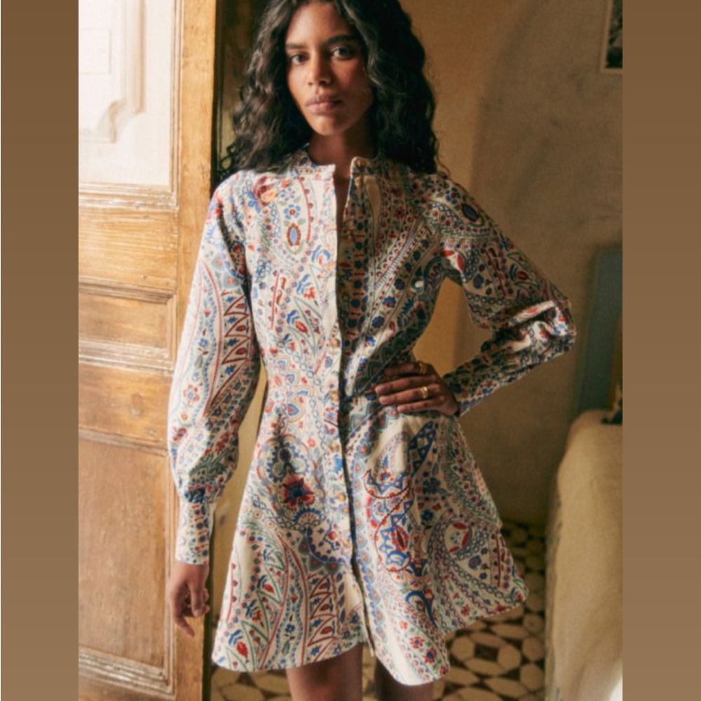Sezane Caprice dress in milo print